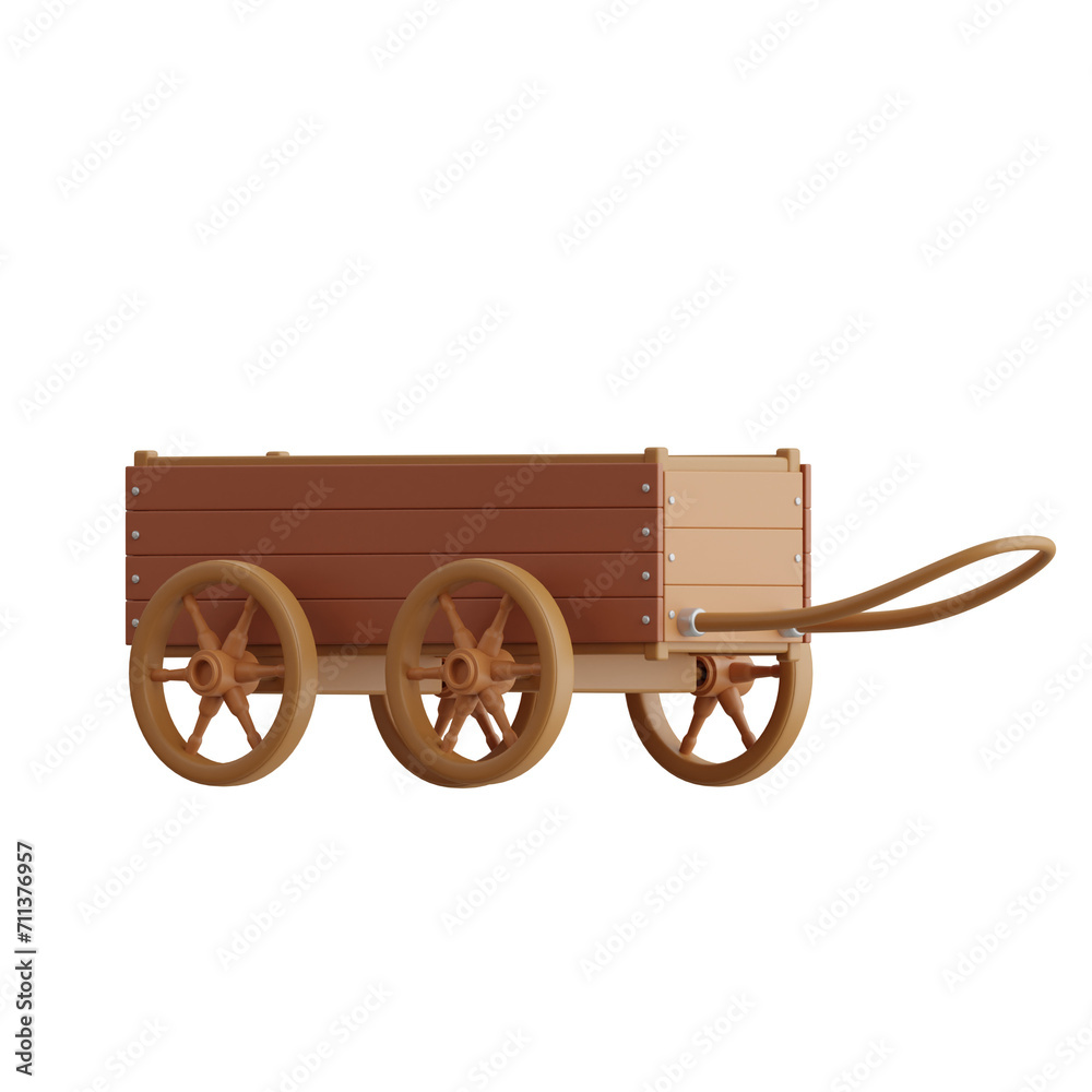 3D Carriage Model Evolution of Travel Through Time