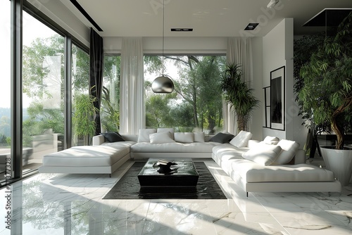 modern living room interior.