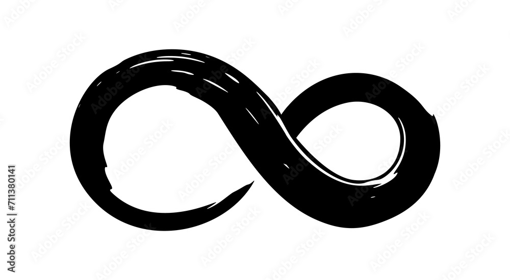 Infinity symbol hand painted with grunge brush stroke and black paint. Png clipart isolated on transparent background Infinity symbol hand painted with grunge brush stroke and black paint. Png clipart isolated on transparent background