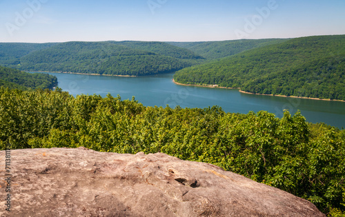 Allegheny National Forest Overlook of the Allegheny River in Pennsylvania