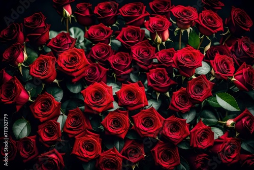 red roses background