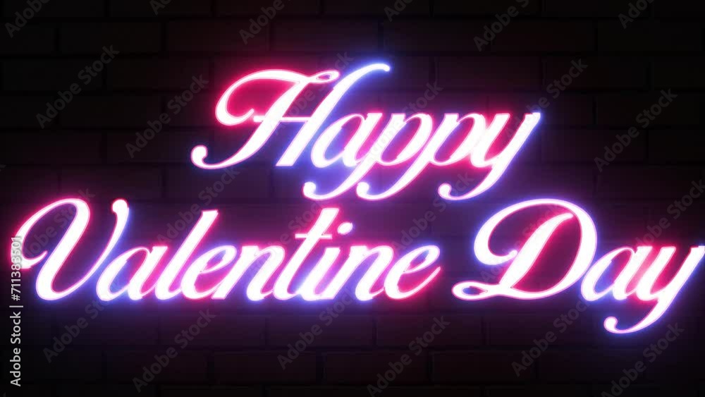 Glowing neon illuminated and animated text Glowing neon illuminated and animated text