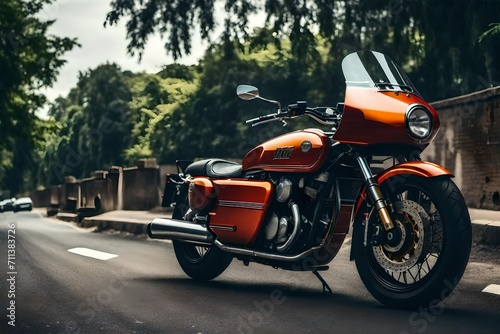 motorcycle on the street