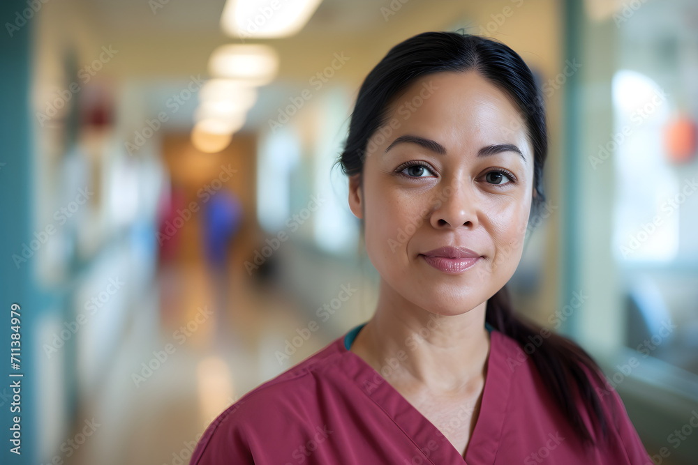 Confident Healthcare Professional in a Hospital Setting Confident Healthcare Professional in a Hospital Setting