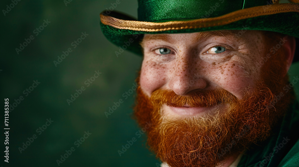 Leprechaun portrait. St. Patrick's Day. 