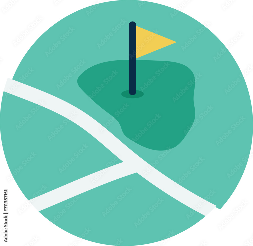 Vetor de illustration of a apple. maps and navigation icon design. map ...