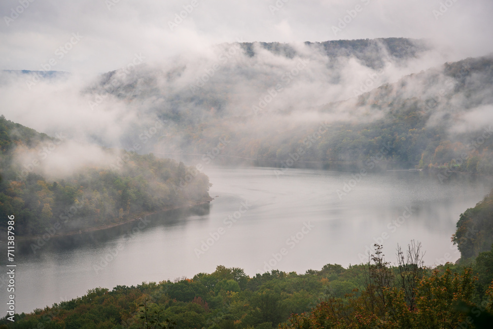 Allegheny National Forest Overlook of the Allegheny River in Pennsylvania