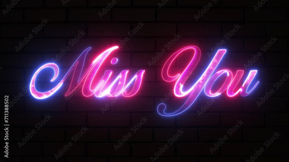 Shining text and love concept. Glowing neon-illuminated and animated text Shining text and love concept. Glowing neon-illuminated and animated text