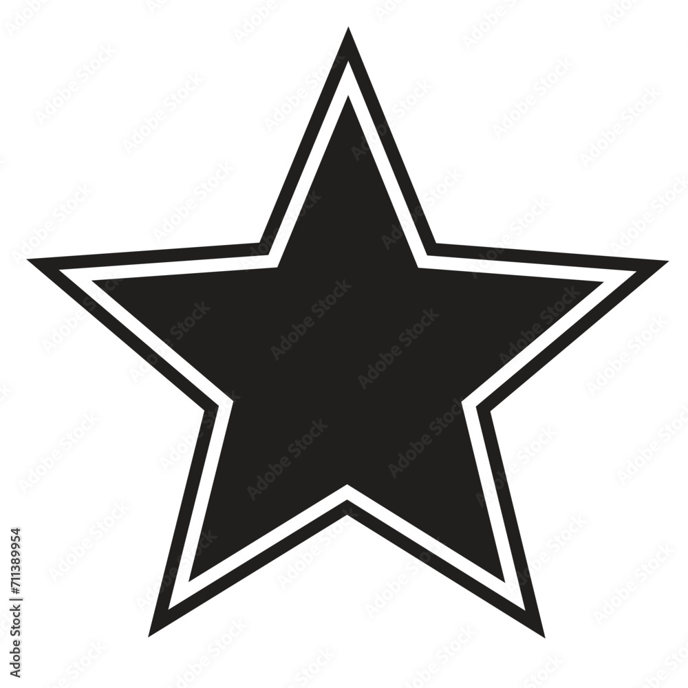 Star vector icons. Set of star symbols isolated Star vector icons. Set of star symbols isolated