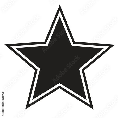 Star vector icons. Set of star symbols isolated
