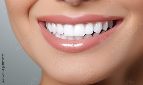 Close-Up of Woman's Beaming Smile Revealing Pearly Whites