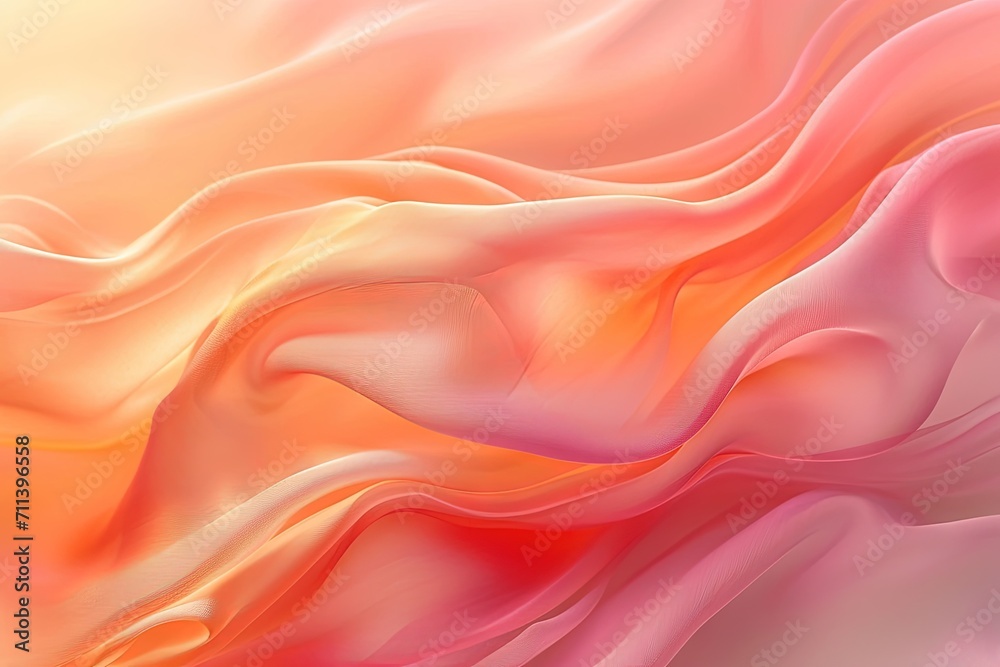 Obraz premium Minimalist luxury abstract peach fuzz colorful pantone gradients. Great as a mobile wallpaper, background.