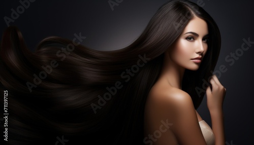 Beauty black hair woman for hair care product