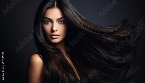 Beauty black hair woman for hair care product