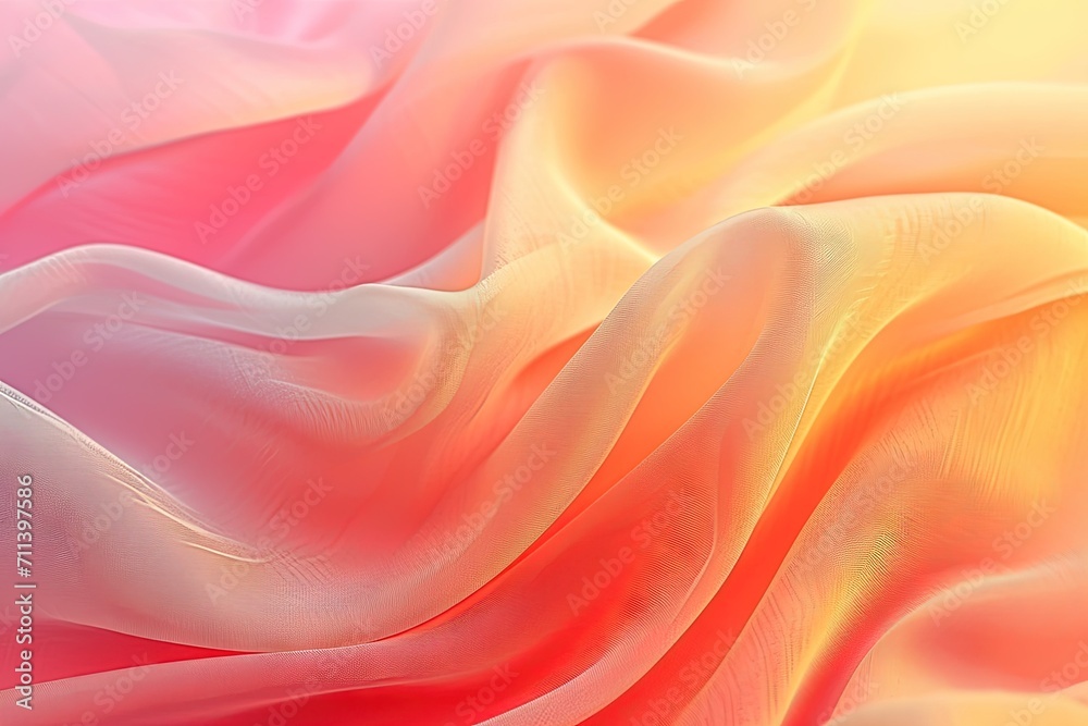 Obraz premium Minimalist luxury abstract peach fuzz colorful pantone gradients. Great as a mobile wallpaper, background.