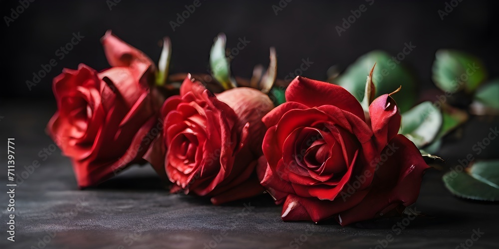 red roses on black background red roses on black background