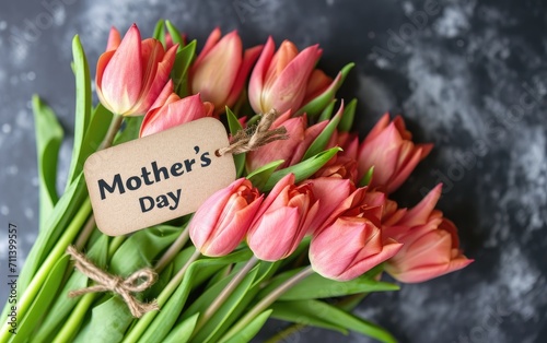 A bouquet of tulips flowers...