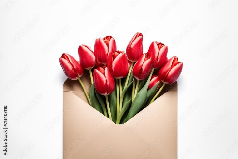 Fototapeta premium bouquet of tulips