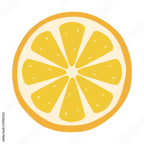 slice of orange illustration