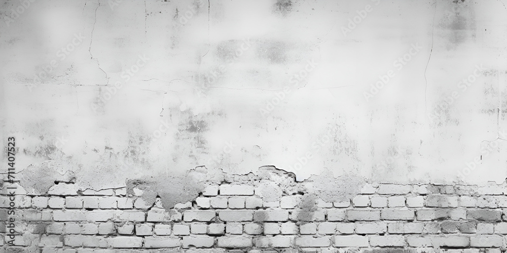 Light gray bricks wall white Background white brick old floor dirty  old texture standing front - obrazy, fototapety, plakaty 