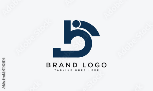 letter BI logo design vector template design for brand.