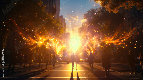 Urban Dynamics: Lens Flares and Dynamic Elements in Street Scenes