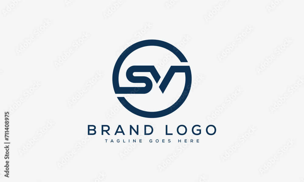 letter SV logo design vector template design for brand. letter SV logo design vector template design for brand.