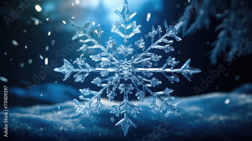 Festive Season Magic: Snowflake Compositions in Holiday Celebrations