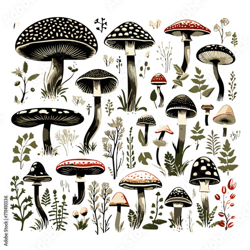 mushroom svg, mushroom png, mushroom illustration, mushroom vector, mushroom, mushroom clipart, jungle svg, forest, t shirt ,mushroom, fungus, nature, vector, food, illustration, autumn, isolated, for