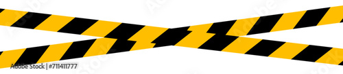 X shape barricade tape isolated on transparent background.