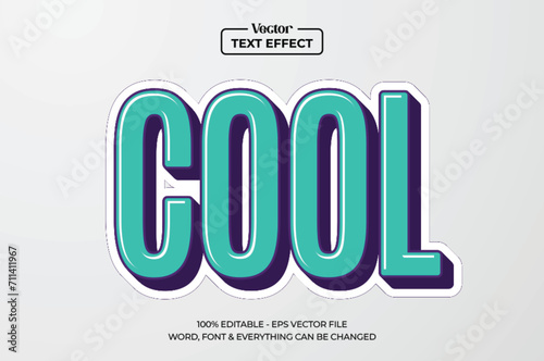 Editable text effects cool poster text effect