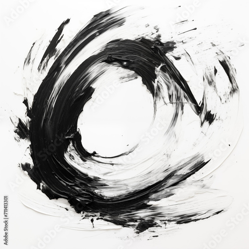 Ink brush strokes,created with Generative AI tecnology.