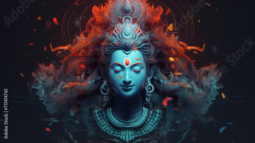 Shiva The Hindu god of destruction generative ai