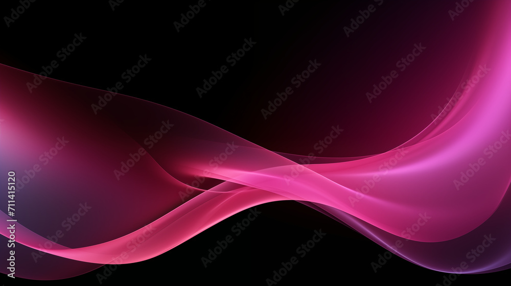 Néon effet flou, vague en mouvement, rose, mauve sur fond noir. Pour conception et création graphique, bannière. Néon effet flou, vague en mouvement, rose, mauve sur fond noir. Pour conception et création graphique, bannière.