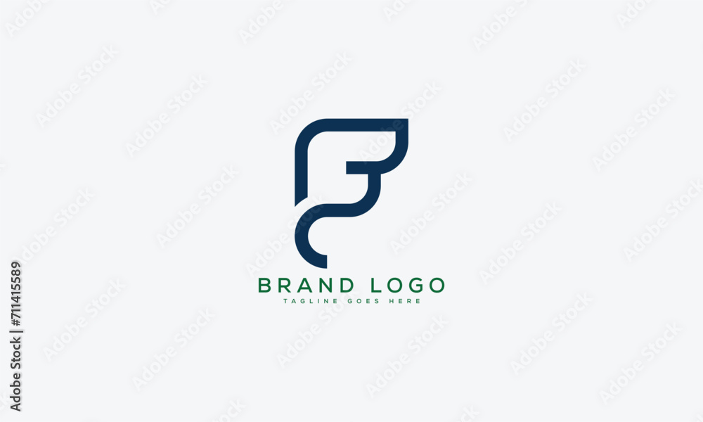letter F logo design vector template design for brand. letter F logo design vector template design for brand.