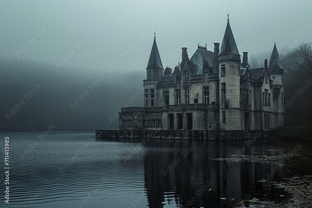 Obraz premium dark chateau