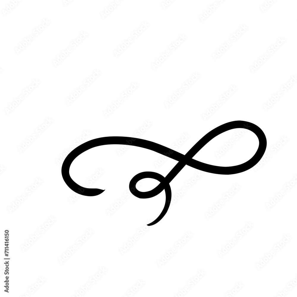 Calligraphic swirl flourish collection Calligraphic swirl flourish collection