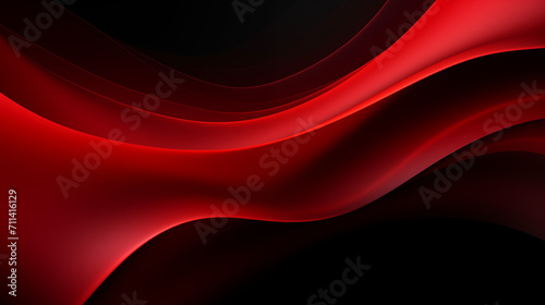 N  on effet flou  vague en mouvement  rouge sur fond noir. Pour conception et cr  ation graphique  banni  re.