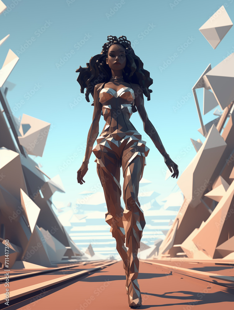 Fototapeta premium abstract clothing mannequin,created with Generative AI tecnology.