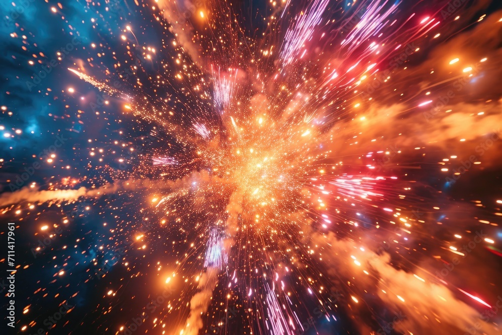 Vibrant Fireworks Spectacle Vibrant Fireworks Spectacle