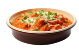 Butter Chicken Straight from India's Heart on White or PNG Transparent Background