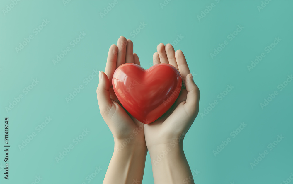 Love heart concept scene,created with Generative AI tecnology. Love heart concept scene,created with Generative AI tecnology.