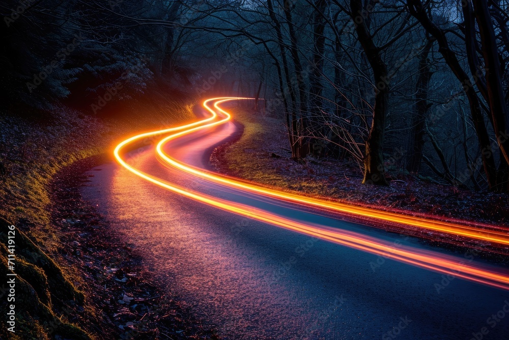 Dazzling Electric Light Trails