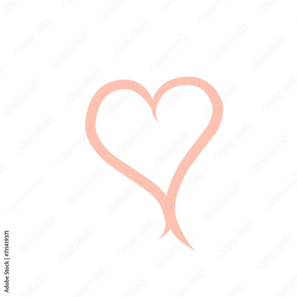 Heart vector. Hand drawn icon. Trendy heart isolated on white background. Useful for web site, greeting card and Valentine's day. Creative art sketch, modern concept. Vector illustration Heart vector. Hand drawn icon. Trendy heart isolated on white background. Useful for web site, greeting card and Valentine's day. Creative art sketch, modern concept. Vector illustration