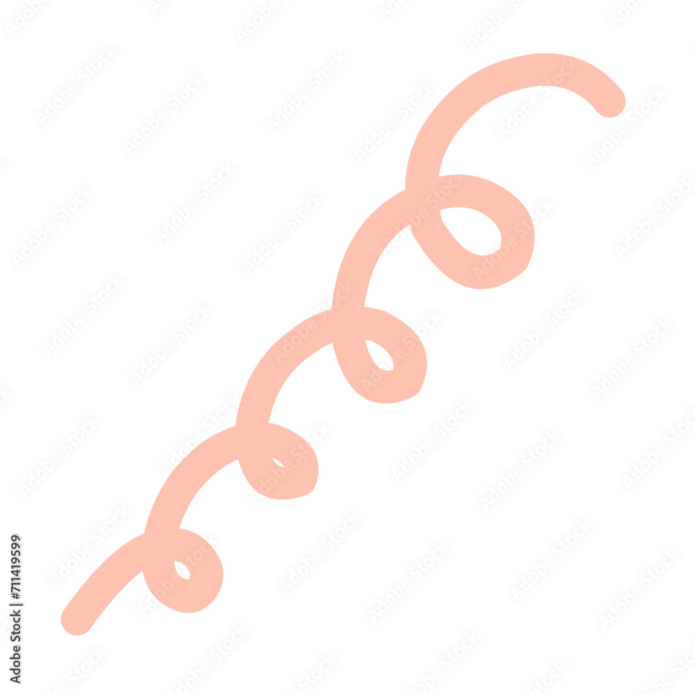 Obraz premium Christmas bauble doodle illustration hand drawn style