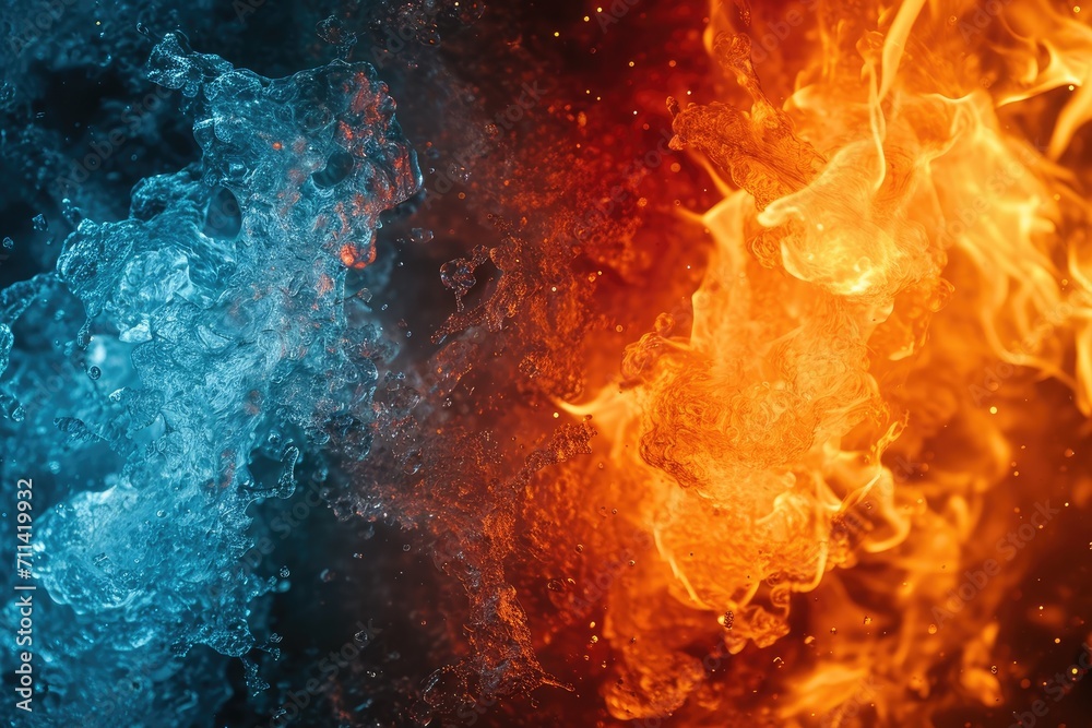 Fire and Ice Contrast
