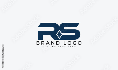 letter RS logo design vector template design for brand.