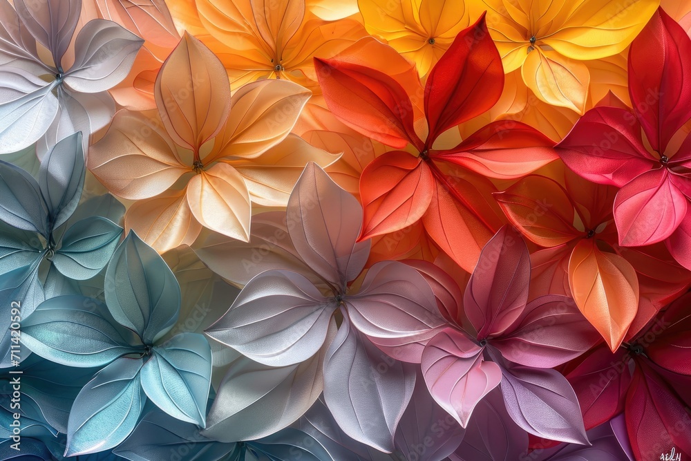 Radiant Geometric Flower Petals Radiant Geometric Flower Petals