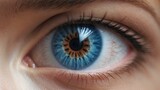 美しい瞳のズームアップ　Generative AI