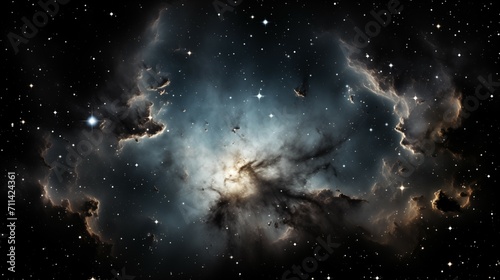 Cosmic Clouds and Stars in a Tranquil Space Scenery